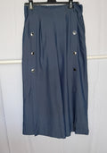 Palazzo trousers · Thin denim · European made · From 40 to 58
