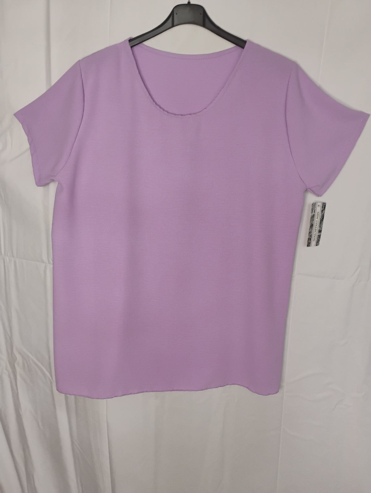 Blouse fluide · Col rond · Manches courtes · 14 couleurs · TU48-54