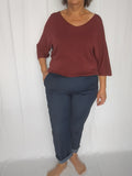 Pantalon denim léger coupe droite - Taille 3XL