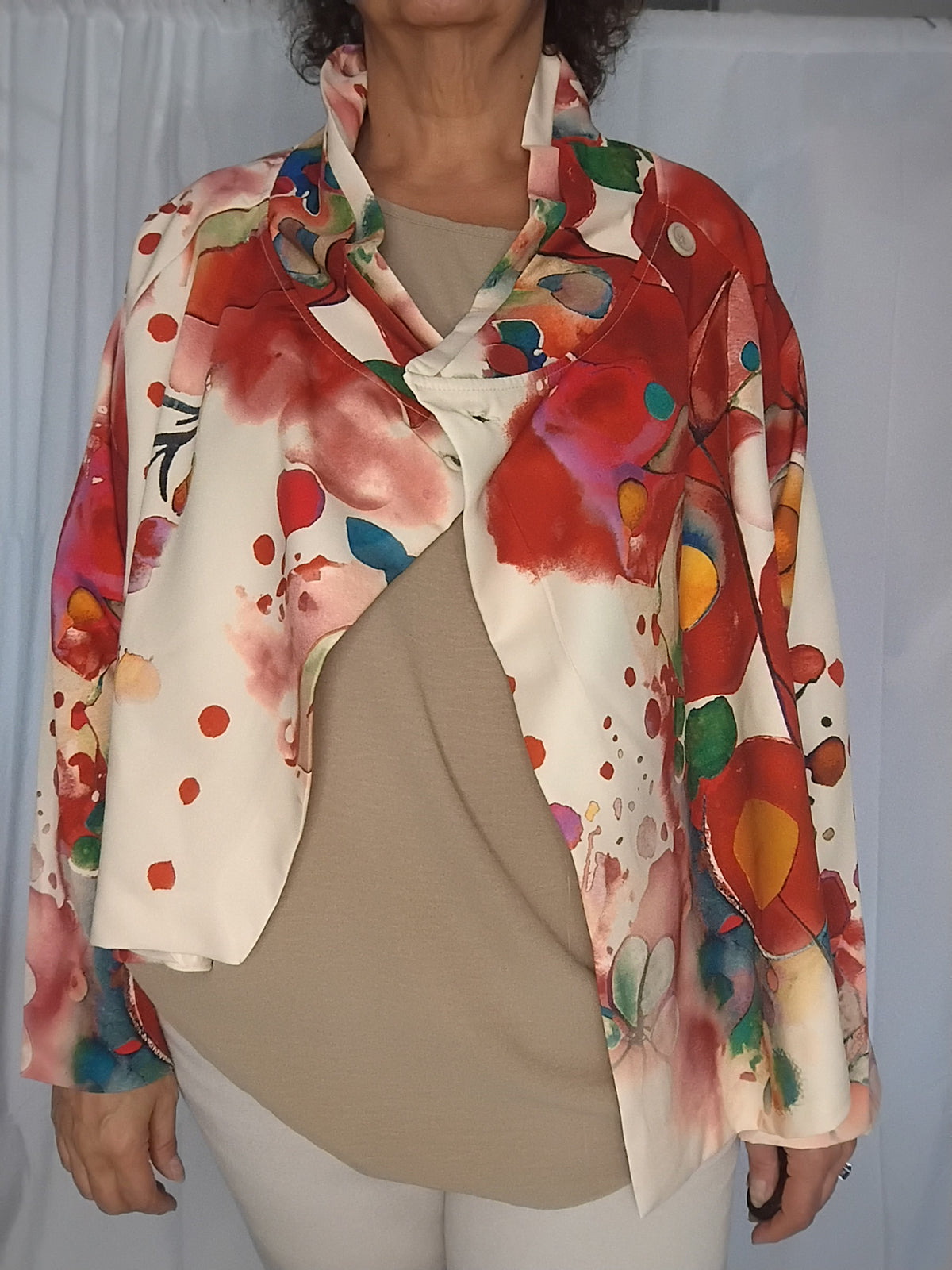 Veste déstructurée multicolore - Taille 46 à 50