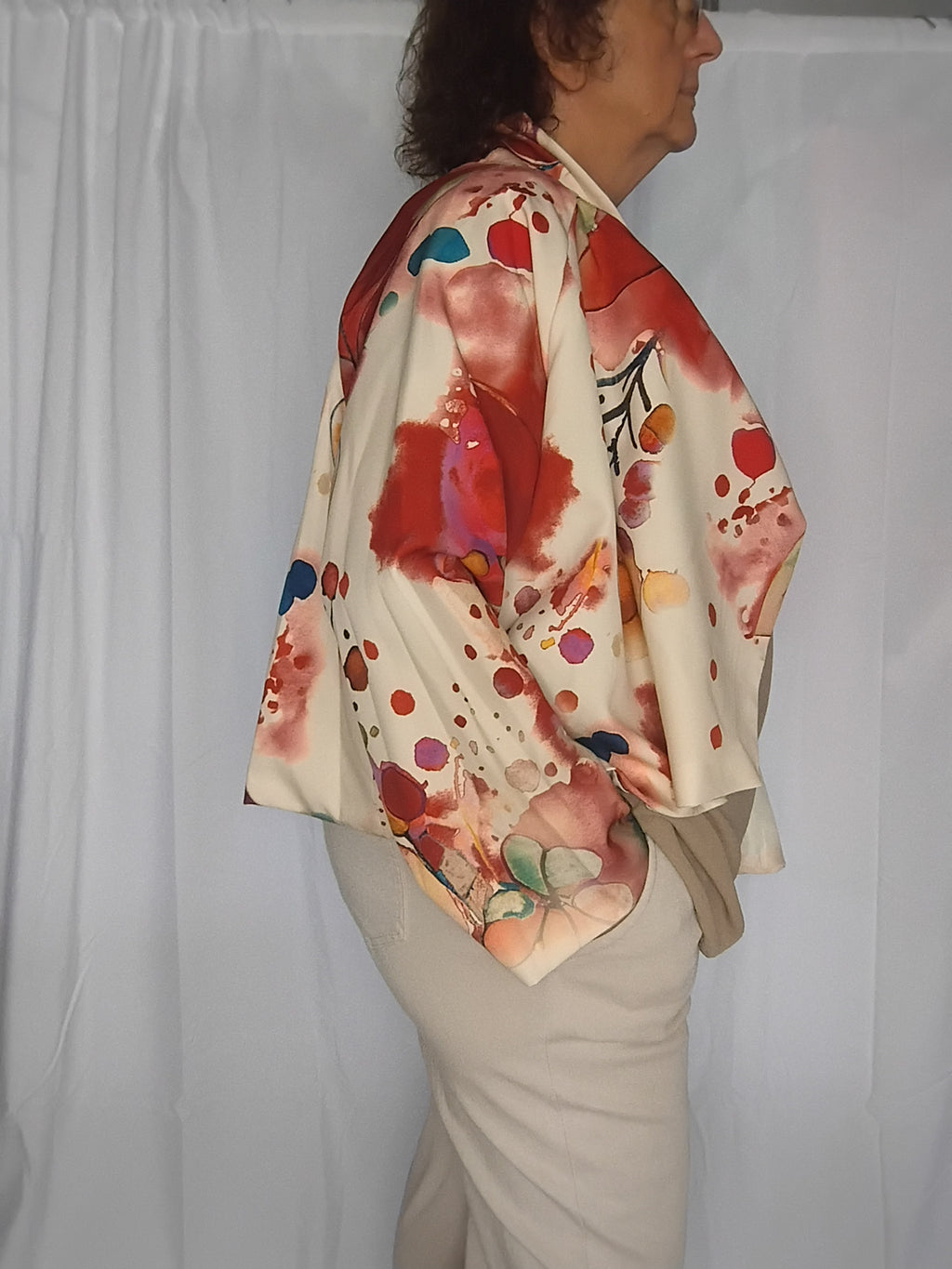 Veste déstructurée multicolore - Taille 46 à 50