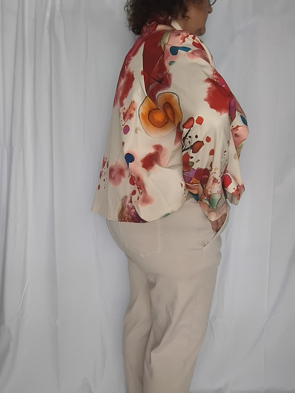 Veste déstructurée multicolore - Taille 46 à 50
