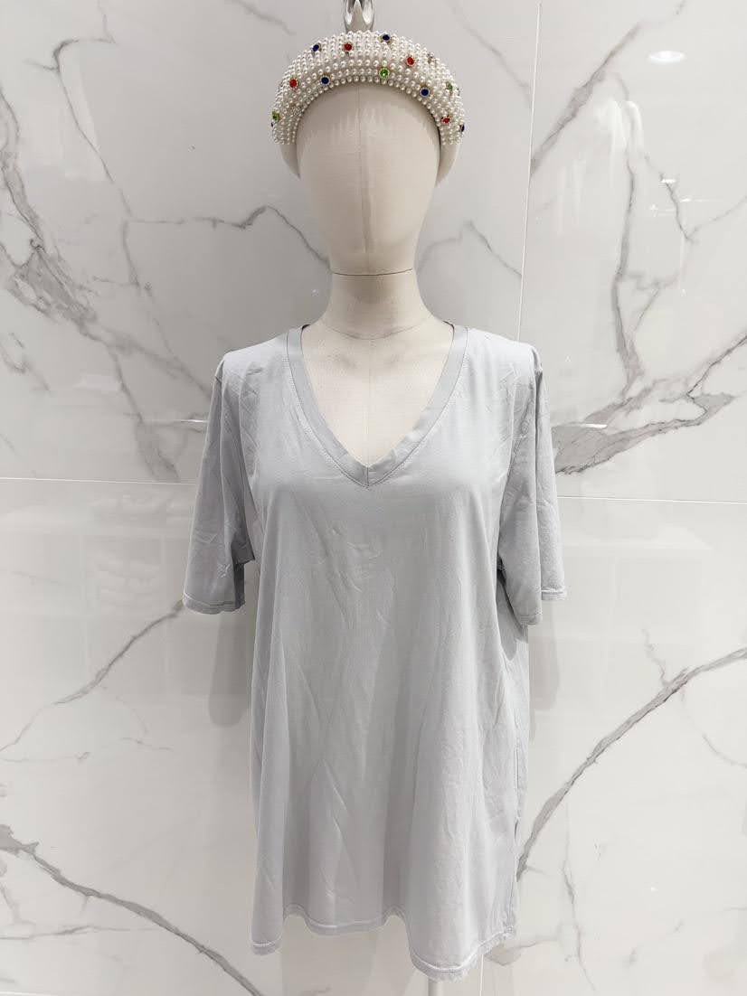T-shirt basique · Col V · Manches courtes · 15 couleurs · TU grande taille · T36-52