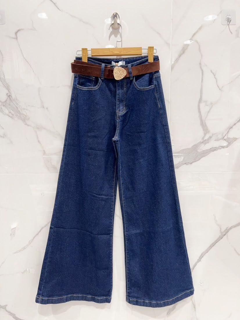 Jean flare taille haute coupe évasée - XL