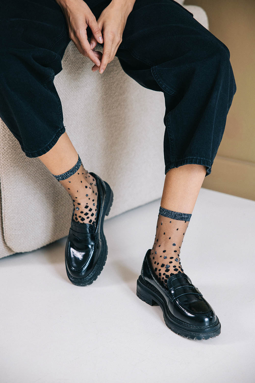 Chaussettes transparentes, Atelier st eustache