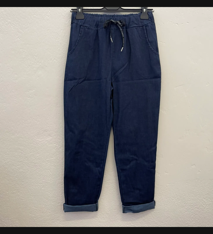 Pantalon denim léger coupe droite - Taille 3XL