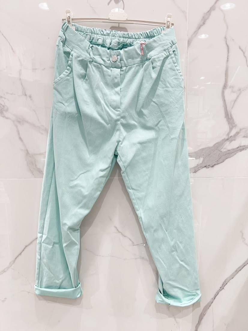Pantalon magique · TU 40-50 · Coton & Viscose extensible · 15 couleurs