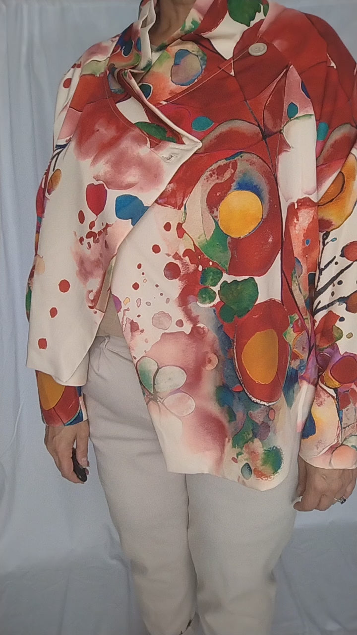 Veste déstructurée multicolore - Taille 46 à 50