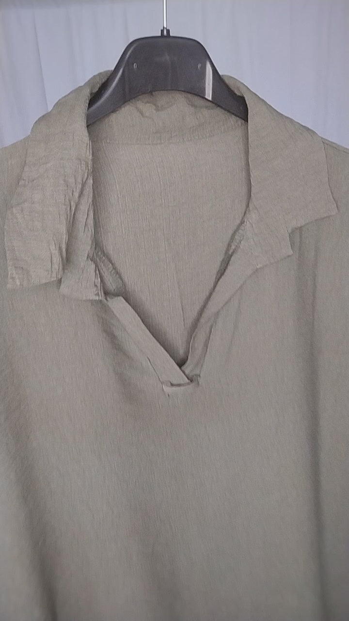 Blouse chemisier en viscose - foulard offert - T44/46