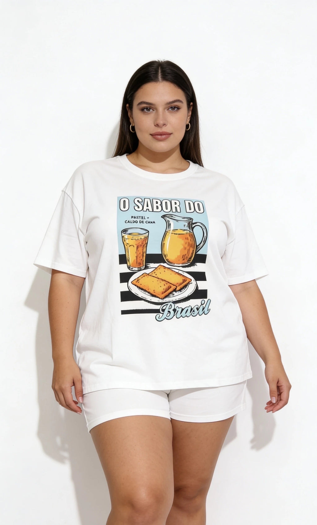 T-shirt "O Sabor do Brasil" · Col rond · Manches courtes · T44-52