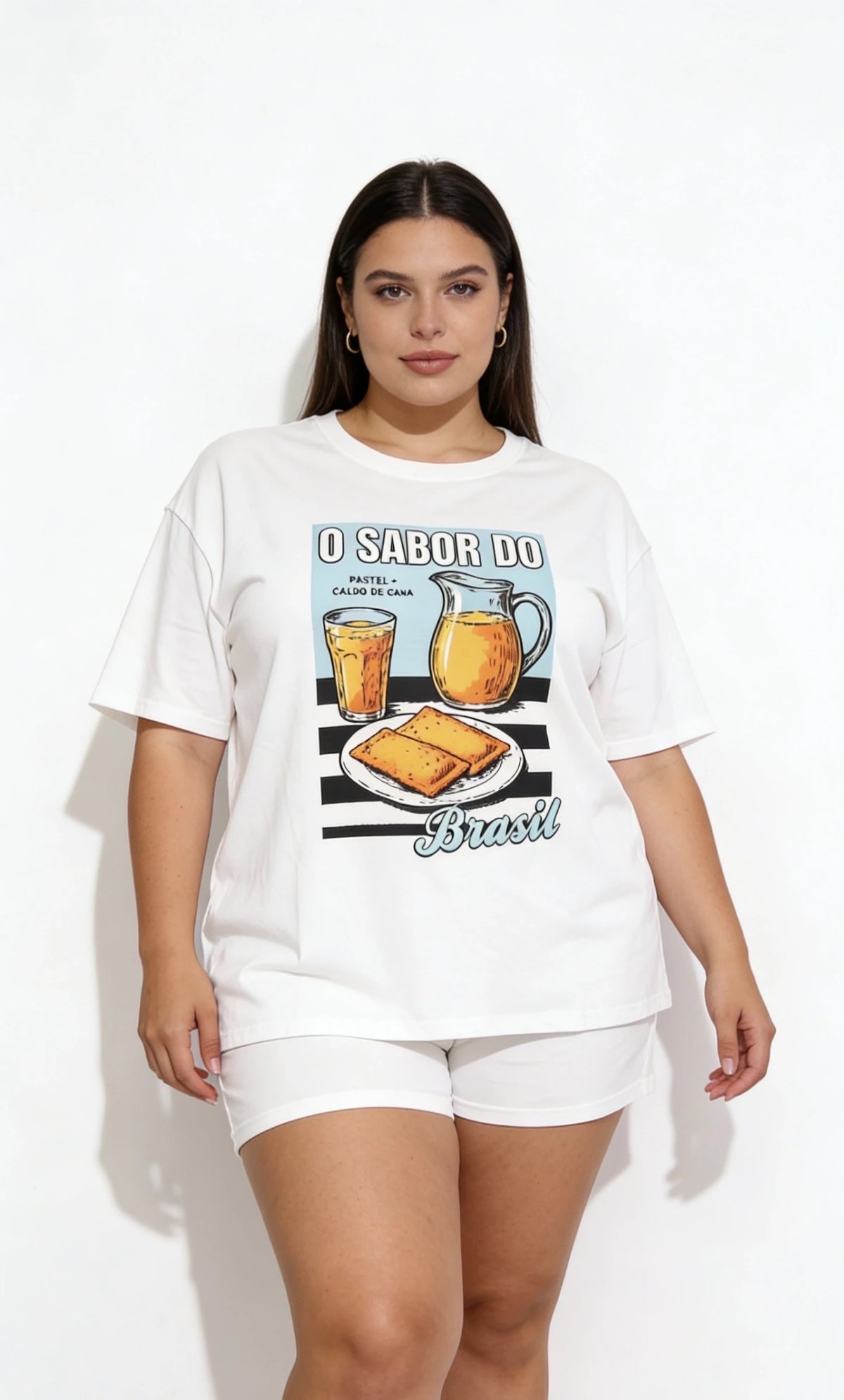 T-shirt "O Sabor do Brasil" · Col rond · Manches courtes · T44-52